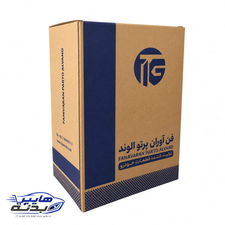 بسته بندی چراغ جلو راست کوییک برند فن آوران (با موتور) - اصلی شرکتی