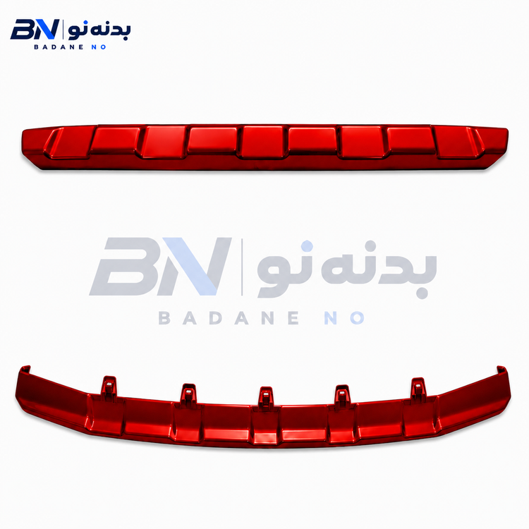 دیفیوزر سپر عقب کوییک رنگ قرمز استاندارد فابریکی بدنه نو